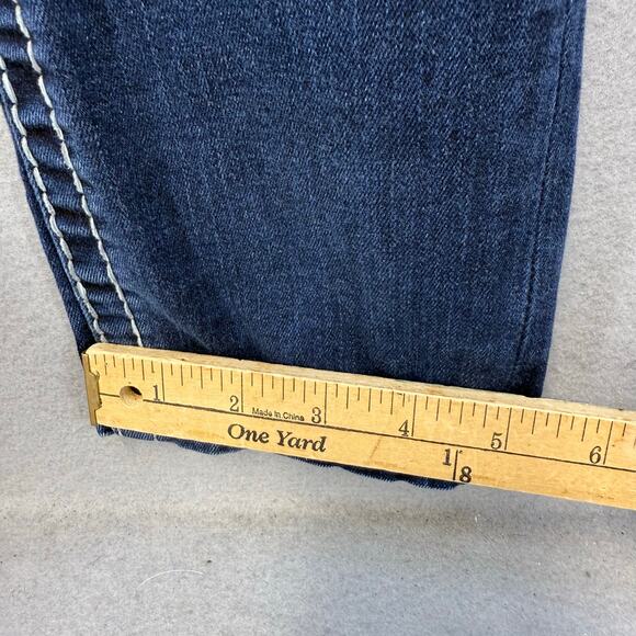 Rock Revival Jeans Women's 25 (2) Dark Blue Silana Embellished Western Bling - Picture 16 of 16